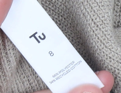 Womens UK Size 8 TU Beige Cardigan Jumper