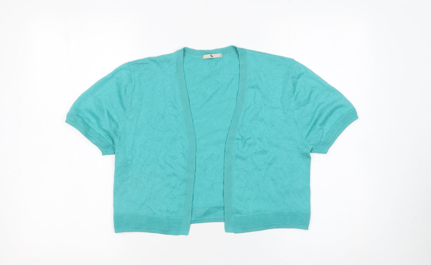 Womens UK Size 12 TU Green Cardigan Jumper