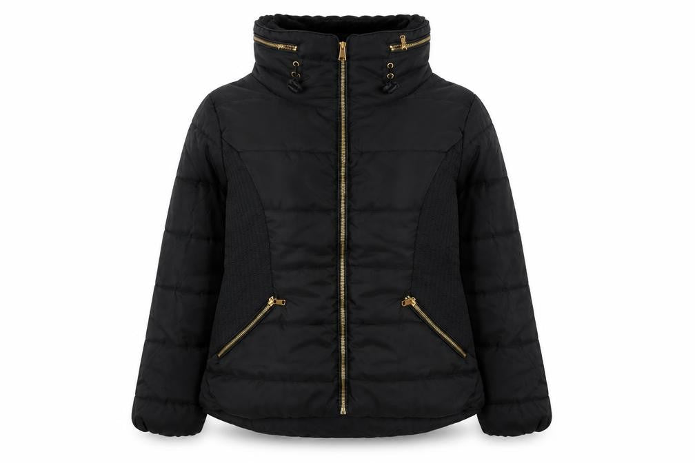 Womens UK Size S Rising Black Puffer Jacket