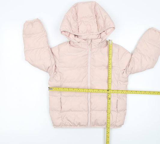 Girls UK Size 5-6 Years Uniqlo Pink Puffer Jacket