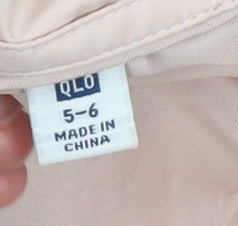 Girls UK Size 5-6 Years Uniqlo Pink Puffer Jacket