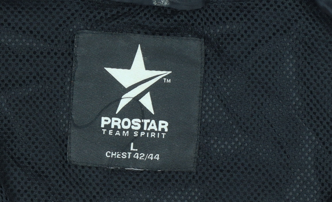 Mens UK Size L Prostar Black FootballRunning & JoggingGym & Training Jacket