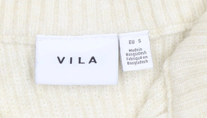 Womens UK Size 8 VILA Ivory Vest Jumper