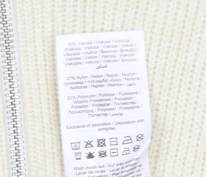 Womens UK Size 8 VILA Ivory Vest Jumper