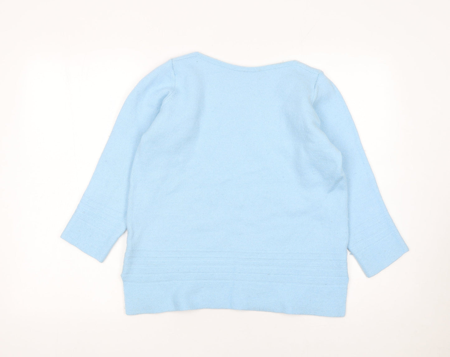 Womens UK Size 12 Marks and Spencer Blue Pullover Jumper