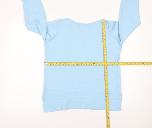 Womens UK Size 12 Marks and Spencer Blue Pullover Jumper