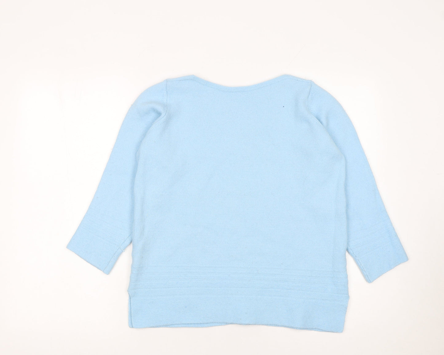 Womens UK Size 12 Marks and Spencer Blue Pullover Jumper