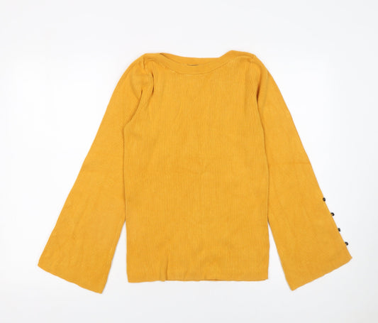 Womens UK Size 16 Matalan Yellow Pullover Jumper