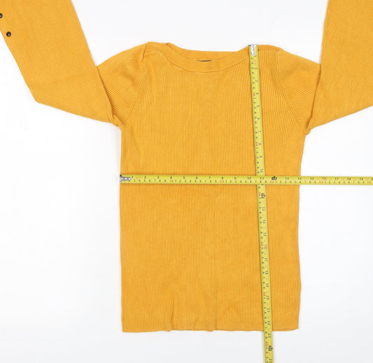 Womens UK Size 16 Matalan Yellow Pullover Jumper