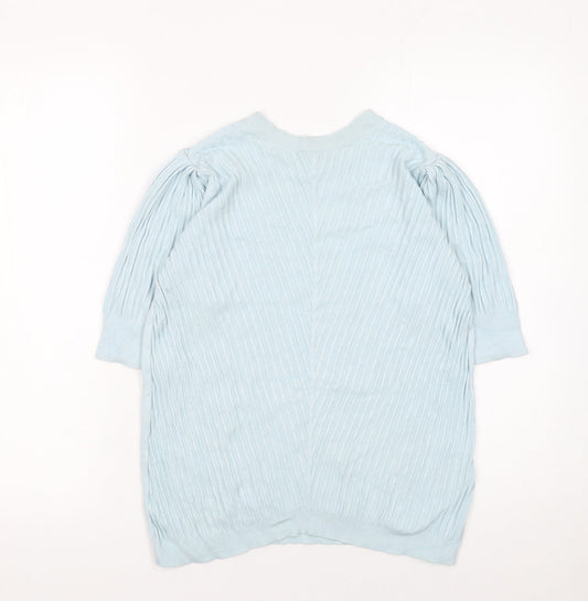 Womens UK Size 14 Marks and Spencer Blue Pullover Jumper