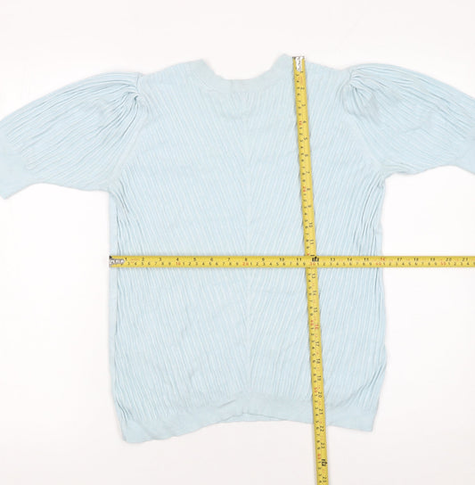 Womens UK Size 14 Marks and Spencer Blue Pullover Jumper