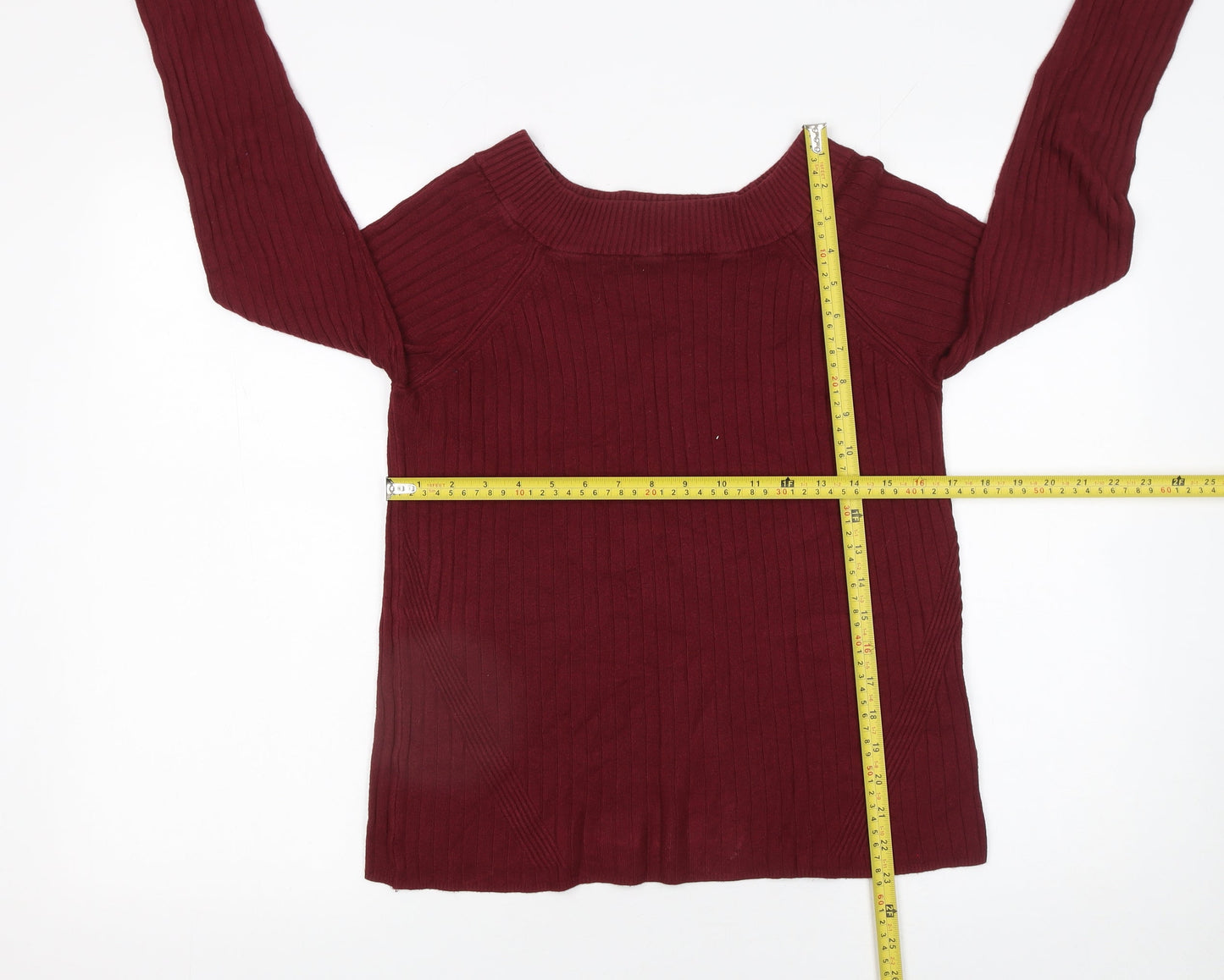 Womens UK Size 14 Marks and Spencer Red Pullover Jumper