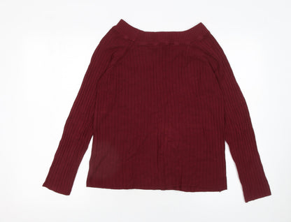 Womens UK Size 14 Marks and Spencer Red Pullover Jumper