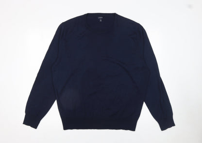 Mens UK Size XL J.CREW Blue Pullover Jumper