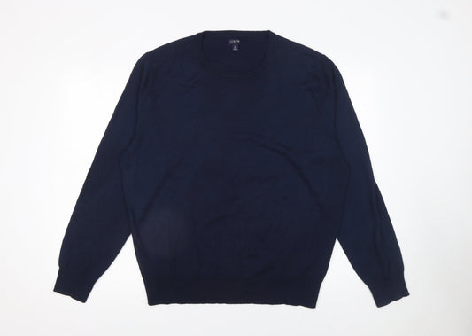 Mens UK Size XL J.CREW Blue Pullover Jumper
