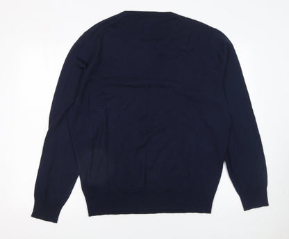 Mens UK Size XL J.CREW Blue Pullover Jumper