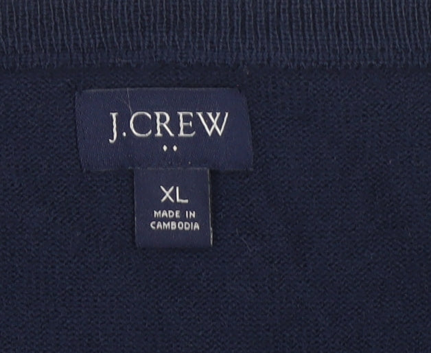 Mens UK Size XL J.CREW Blue Pullover Jumper