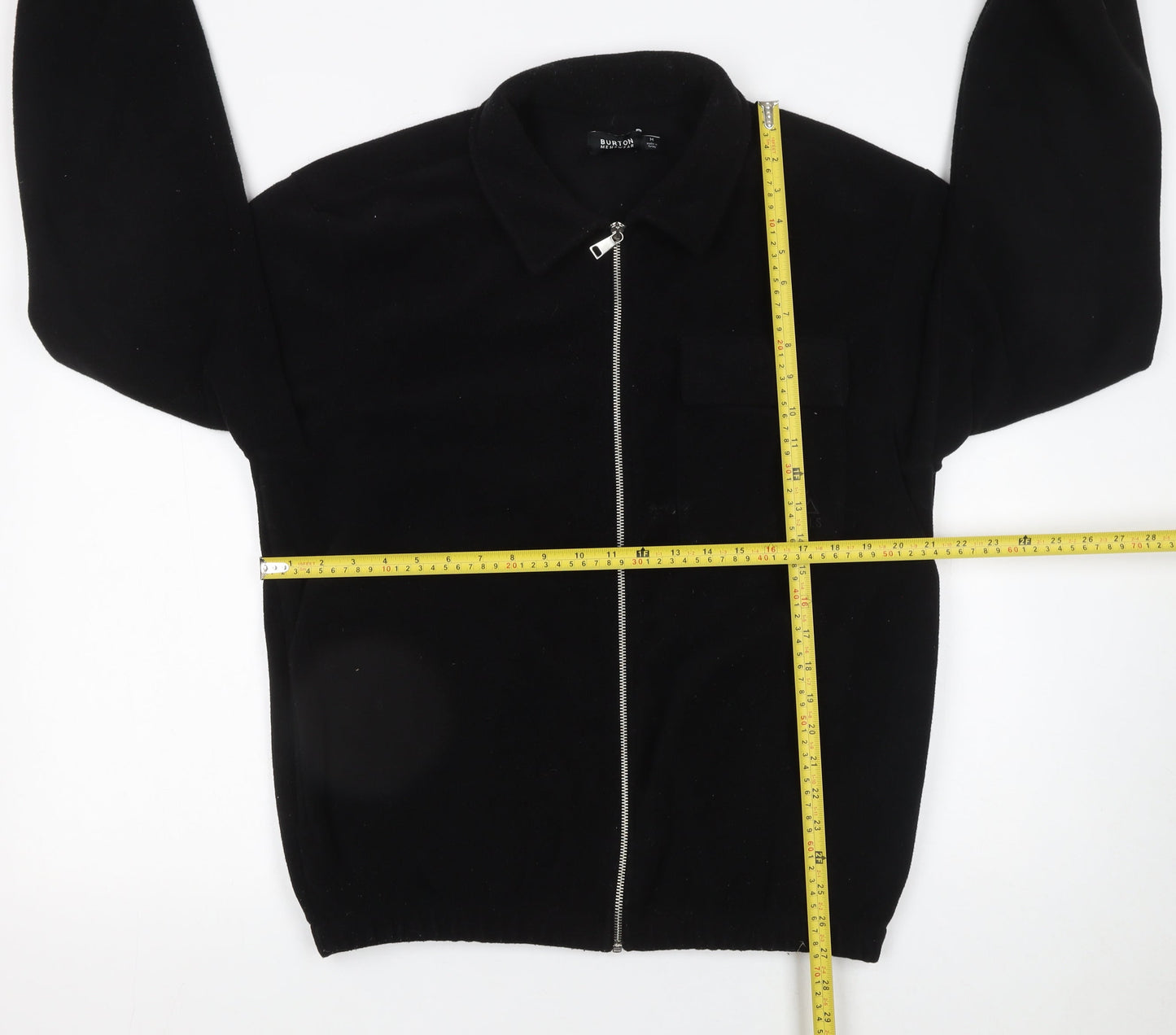 Mens UK Size M Burton Menswear London Black Basic Jacket