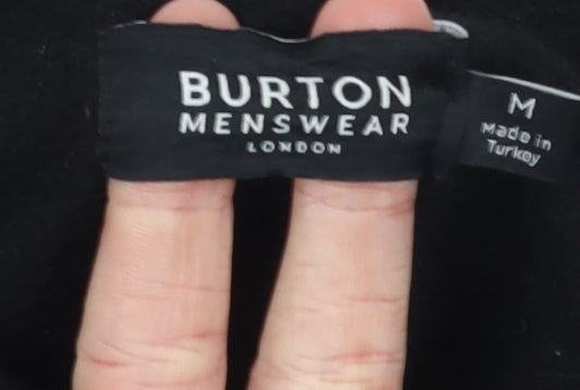 Mens UK Size M Burton Menswear London Black Basic Jacket