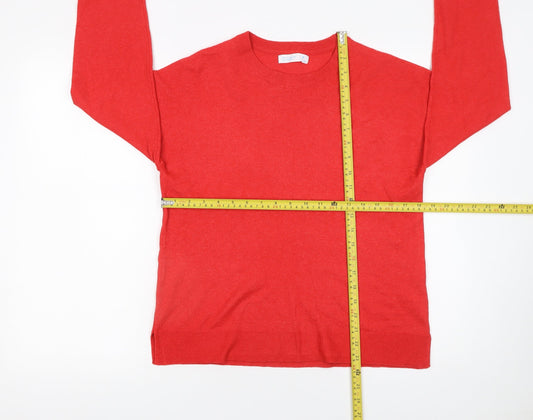 Womens UK Size S Primark Red Pullover Jumper