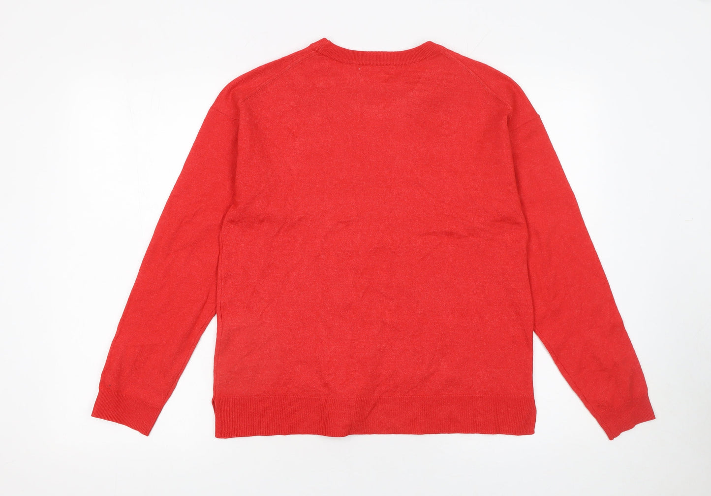 Womens UK Size S Primark Red Pullover Jumper