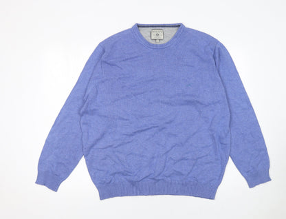 Mens UK Size XL Wolsey Blue Pullover Jumper