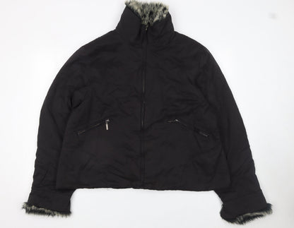 Womens UK Size 34 Inspire Black Puffer Jacket