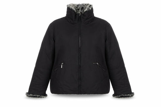 Womens UK Size 34 Inspire Black Puffer Jacket
