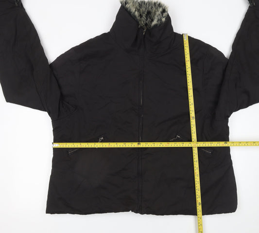 Womens UK Size 34 Inspire Black Puffer Jacket