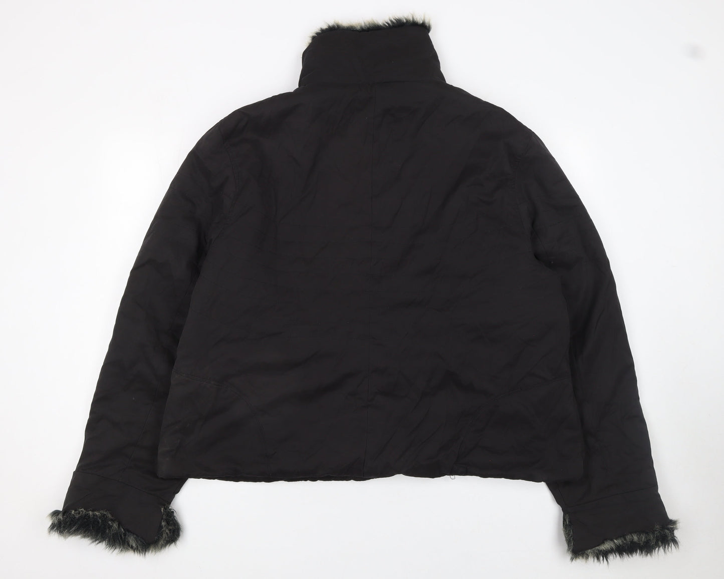 Womens UK Size 34 Inspire Black Puffer Jacket
