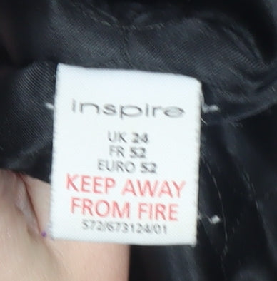 Womens UK Size 34 Inspire Black Puffer Jacket