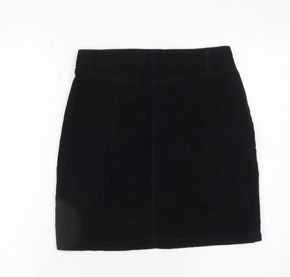 Womens UK Size 8 Papaya Straight & Pencil Corduroy Skirt