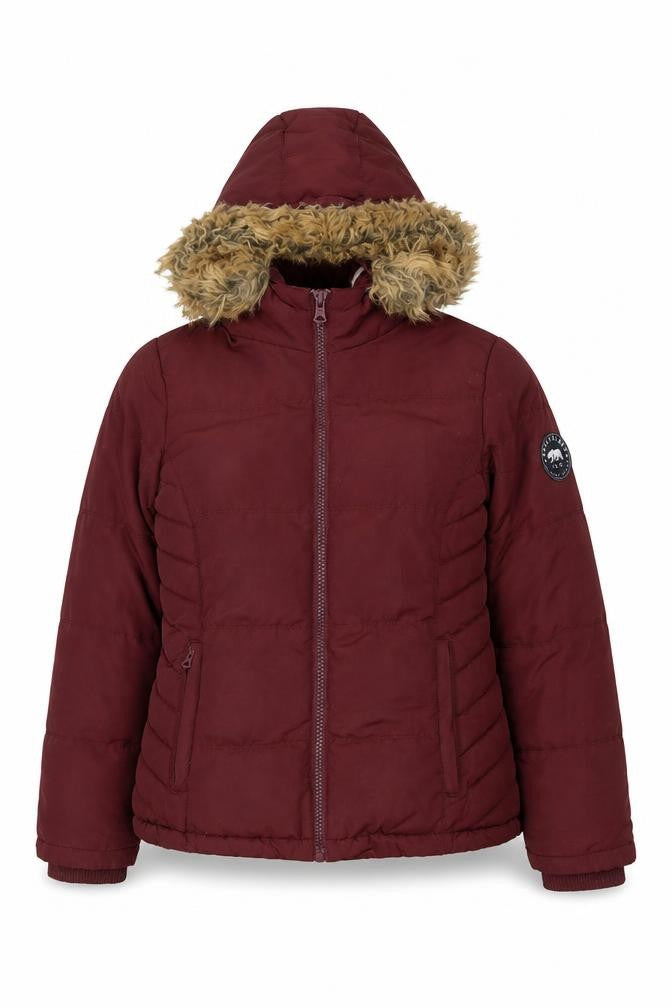 Womens UK Size 10 SoulCal & Co Red Puffer Jacket