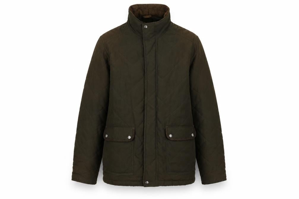 Mens UK Size M James Pringle Brown Quilted Coat