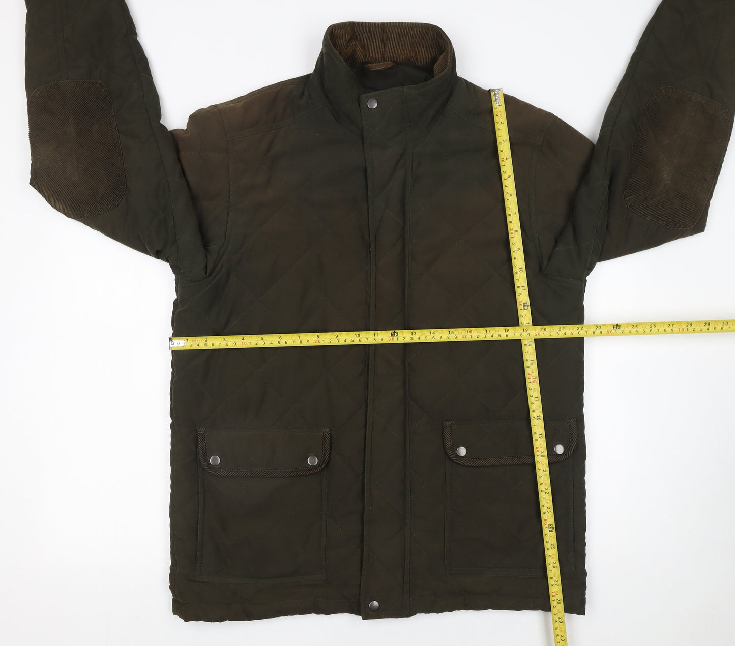 Mens UK Size M James Pringle Brown Quilted Coat