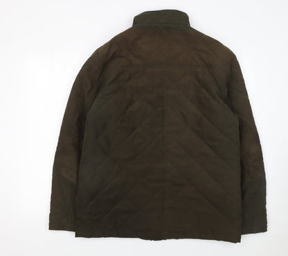 Mens UK Size M James Pringle Brown Quilted Coat