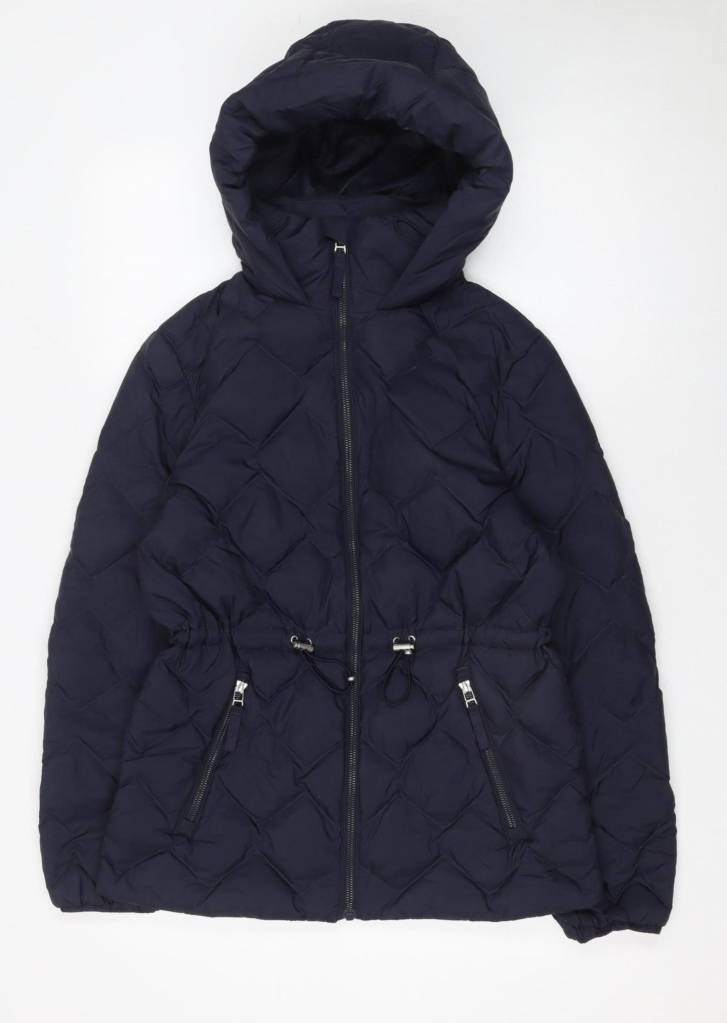 Womens UK Size 8 Marks and Spencer Blue Puffer Jacket