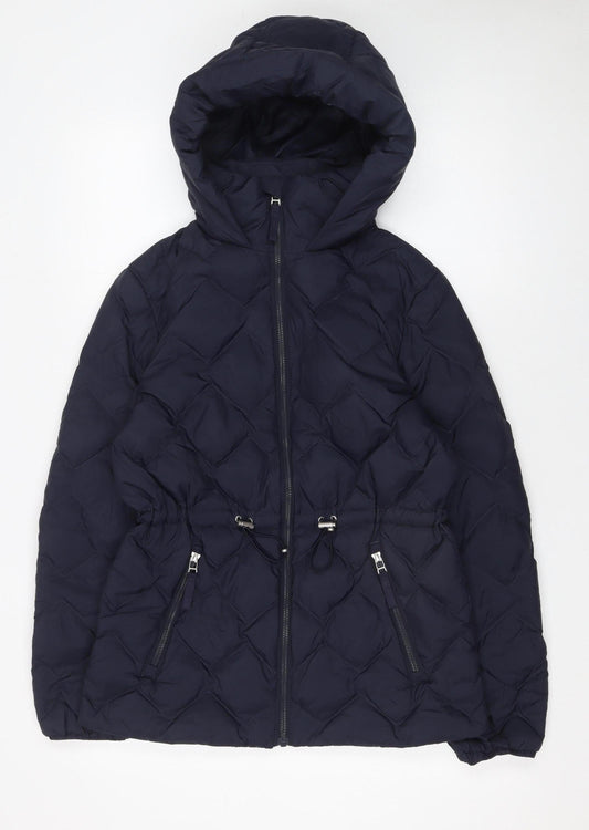 Womens UK Size 8 Marks and Spencer Blue Puffer Jacket