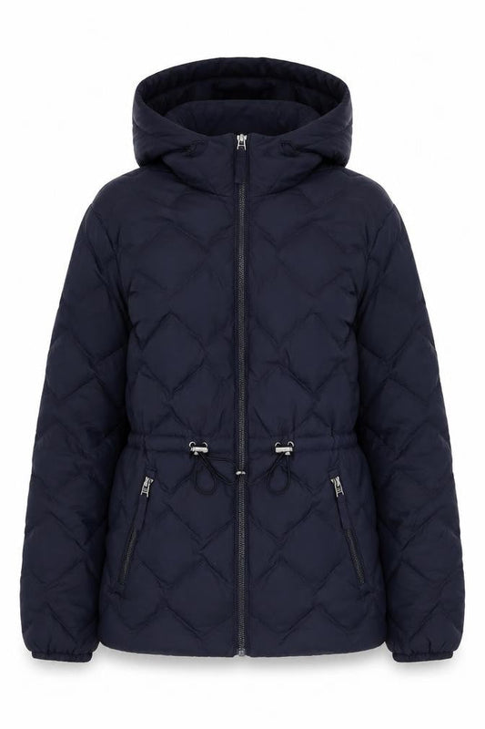 Marks & Spencer Women's Blue Size 8 Hooded Puffer Jacket
