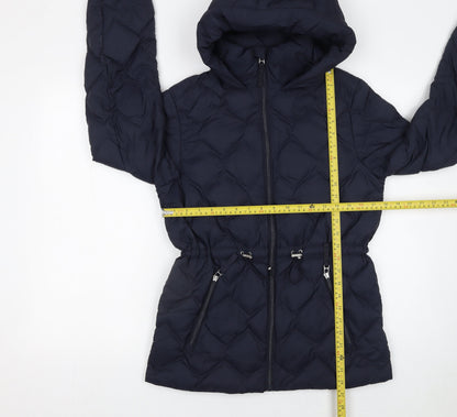 Womens UK Size 8 Marks and Spencer Blue Puffer Jacket