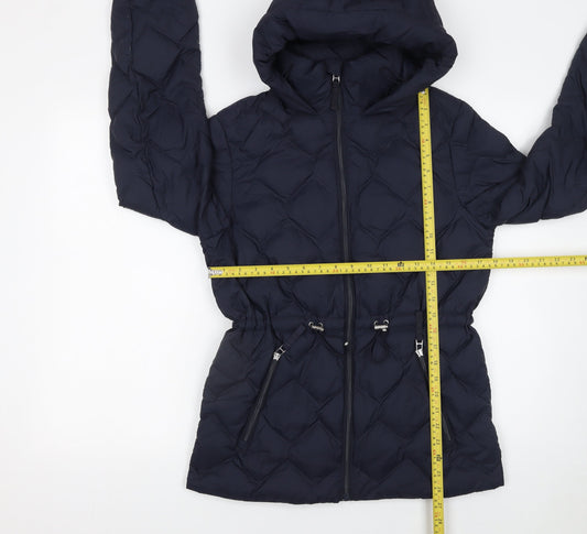Womens UK Size 8 Marks and Spencer Blue Puffer Jacket