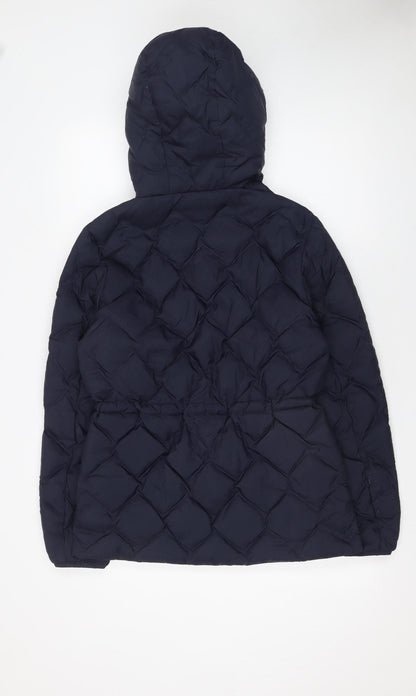 Womens UK Size 8 Marks and Spencer Blue Puffer Jacket