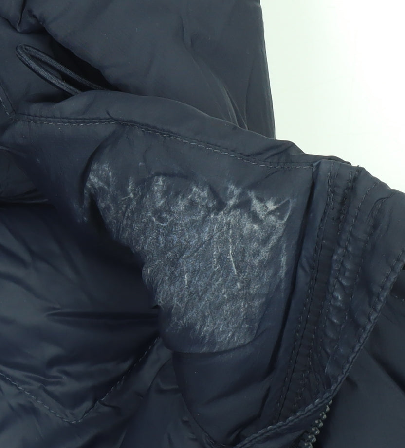 Womens UK Size 8 Marks and Spencer Blue Puffer Jacket