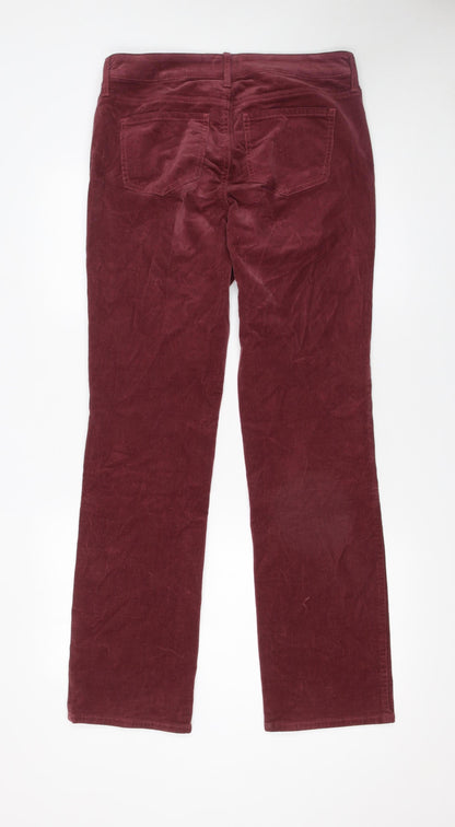 Womens UK Size 8 NYDJ Regular Fit Casual Business Red Trousers