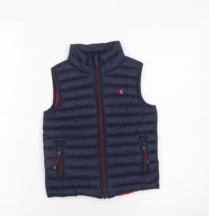 Joules Boys Blue Padded Quilted Bodywarmer Gilet 4 Years