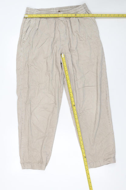 Mens UK Size M Uniqlo Regular Fit Jogger Beige Trousers