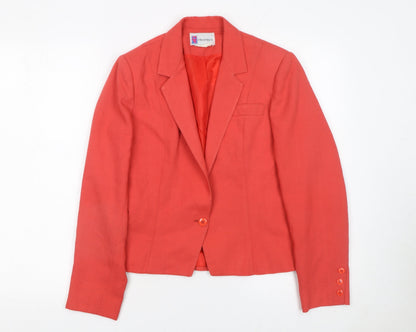 Womens UK Size 10 Prophecy Regular Red Blazer
