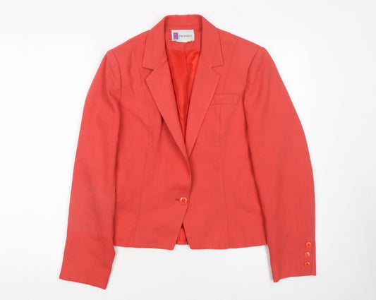 Womens UK Size 10 Prophecy Regular Red Blazer