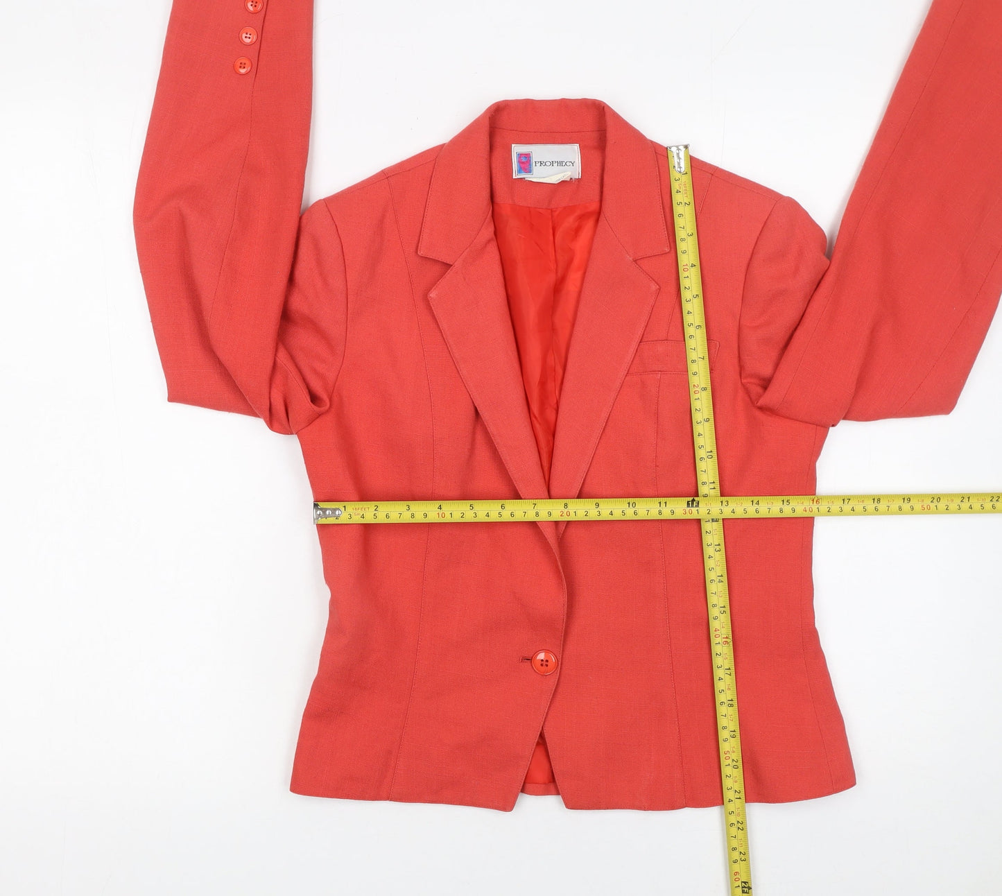 Womens UK Size 10 Prophecy Regular Red Blazer
