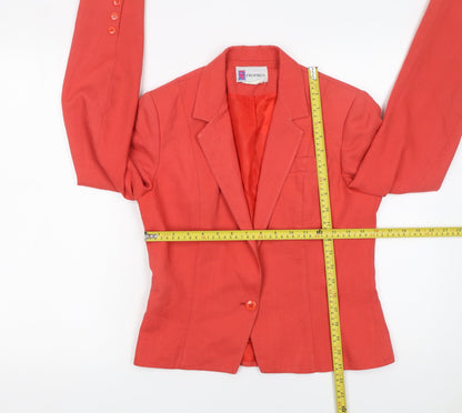 Womens UK Size 10 Prophecy Regular Red Blazer